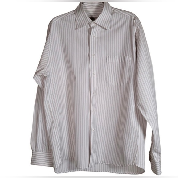 Ralph Lauren BLAKE long sleeve button-down striped shirt, men's size L cotton pink type Vintage Second Hand main image 1